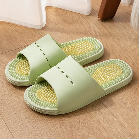 PVC Unisex Slippers Massage Wellness Home Slippers
