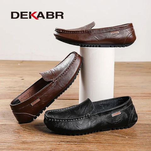 DEKABR Heren Loafers van Echt Leer - Casual &amp; Comfortabel