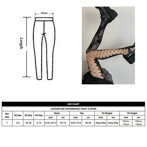 Gothic Fishnet Stockings for Women - Lolita Mesh Tights with Patterns