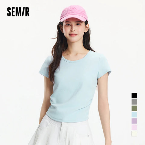 Semir Dames Cropped Slim Fit T-shirt 