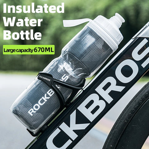 ROCKBROS 750ml Insulated Water Bottle – Ideal for Cycling, Hiking, and Outdoor Activities