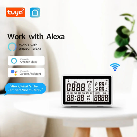 3 In 1 Wifi Smart Tuya Thermometer and Humidity Meter