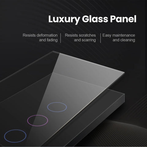 AVATTO WiFi Smart Light Switch - Touch Glass Panel