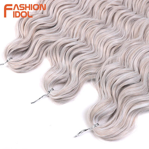 Anna Hair 24 Inch Synthetic Loose Deep Wave Braiding Hair Extensions