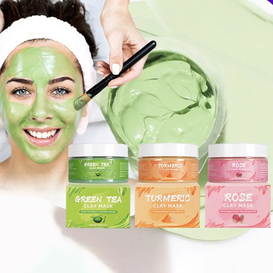 Turmeric Green Tea Rose Avocado Facial Mask