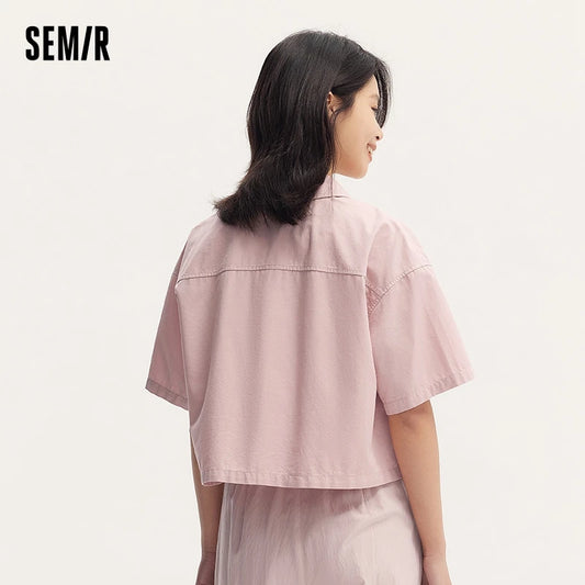 Semir Dames Blouse 2024 Zomer Korte Blouse 