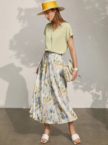 AMII Minimalism Chiffon Shirts & Blouses