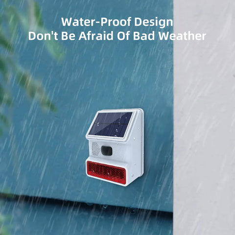 TAIBOAN 433MHZ Wireless Solar Siren Alarm