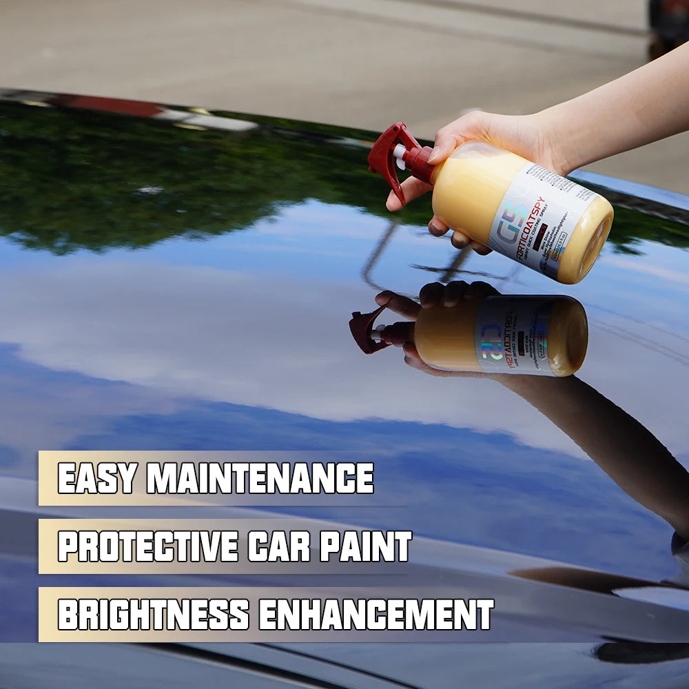 Car Ceramic Quick Coating Spray - Super Hydrophobic High Protection for a Shiny Finish