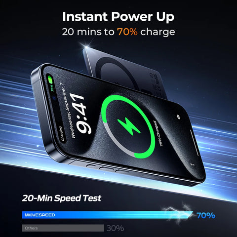 MOVESPEED S05 5000mAh Magnetic Power Bank – Wireless Fast-Charge