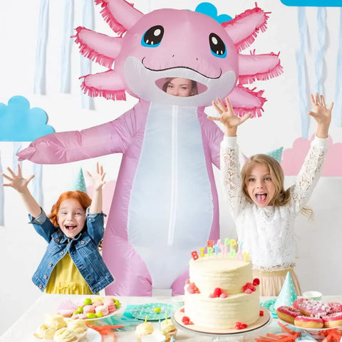 Inflatable Adult Axolotl Costume for Halloween