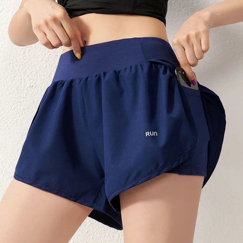 SOISOU Gym Yoga Women's Cycling Shorts Tight Skirt