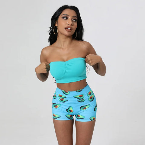 SOISOU Printed Beach Shorts for Women - High Waist, Breathable & Stylish