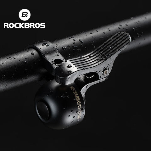 ROCKBROS Bike Bell Horn - Alloy Handlebar Cycling Safety Alarm for MTB and Road Bikes