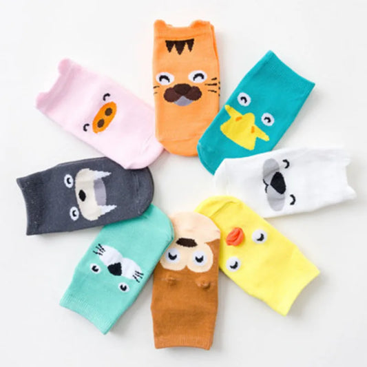 Cartoon Animal Anti-Slip Socks for Kids