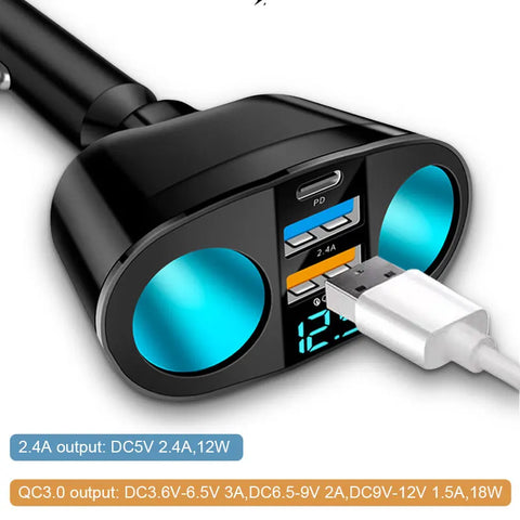 Quick Charge Car Charger QC3.0/PD Port
