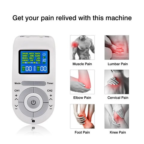 New Electric Tens Muscle Stimulator - EMS Acupuncture Face & Body Massager