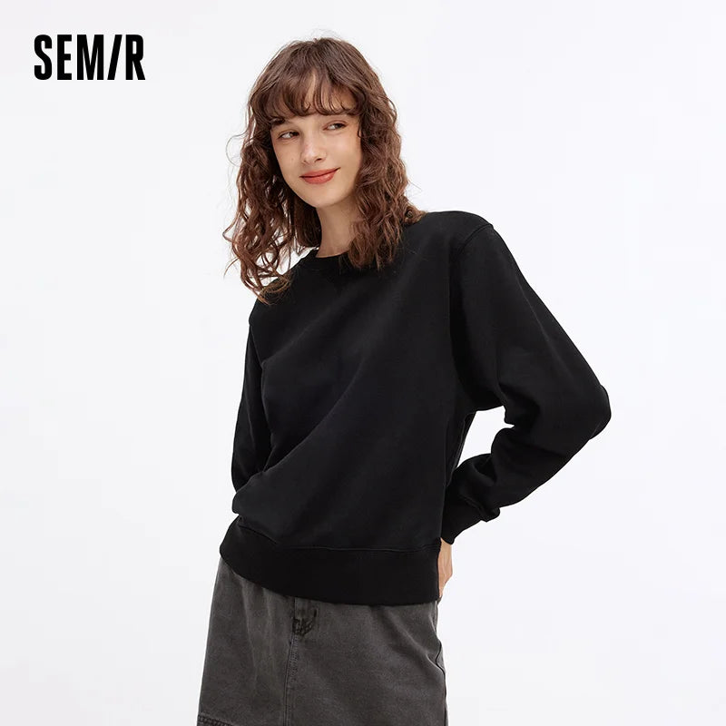 Semir Women's Basic Loose Sweatshirt