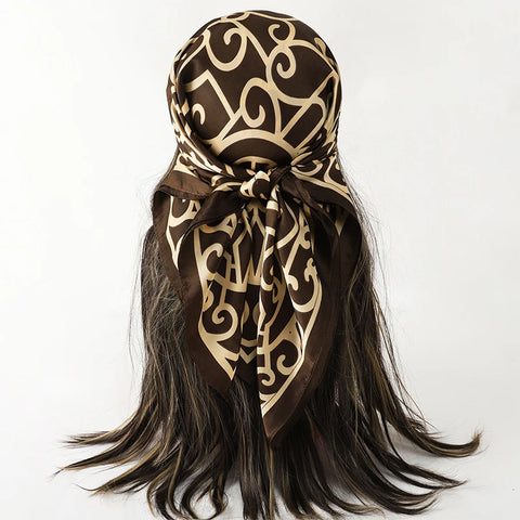 Luxury Square Silk Scarf for Women