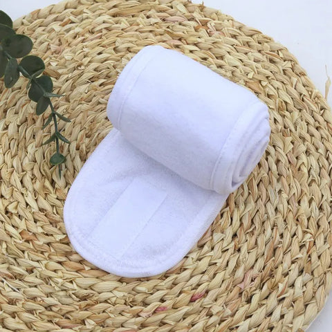 Adjustable Women’s Spa Facial Yoga Headband – Soft Toweling Hair Makeup Accessory