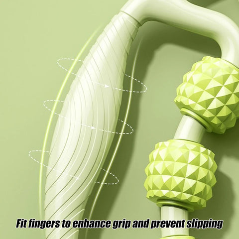 Handheld Deep Tissue Massage Roller for Neck, Thigh, Calf & Leg Recovery