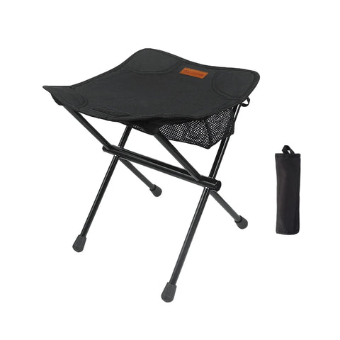 PACOONE Camping Portable Folding Stool - Ultralight Aluminium Alloy Mini Fishing Chair for Outdoor Adventures