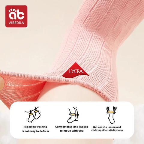 AIBEDILA 3 paar unisex katoenen babysokken 