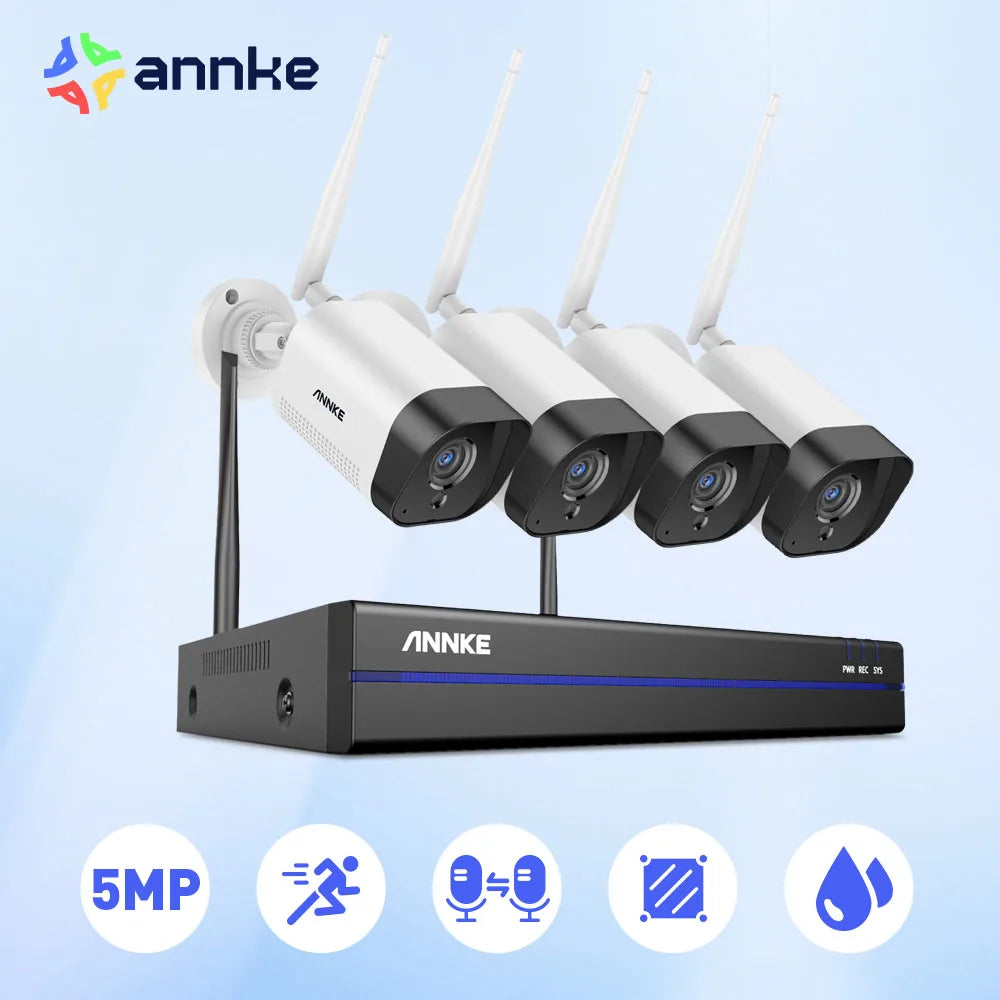 ANNKE 5MP WiFi CCTV Security Camera System