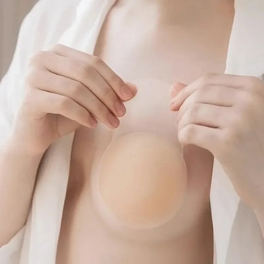 Silicone Nipple Cover Lift Up Bra Sticker - Reusable Adhesive Invisible Bras for Women
