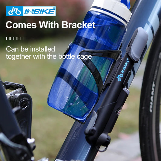 INBIKE Mini Fietspomp - Draagbare Luchtpomp voor Mountainbikes en Sportballen