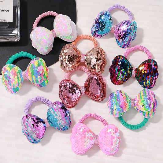 Lovely Kids Hair Band - Colorful Flower Shape Hair Hoop with Dopamine Glitter