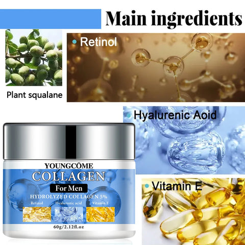 Men's Retinol Collagen Firming and Moisturizing Cream for Youthful Skin