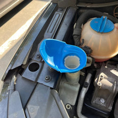 6V0955485 Wiper Washer Fluid Reservoir Tank Cover Cap for Audi VW - Blue Plastic Replacement