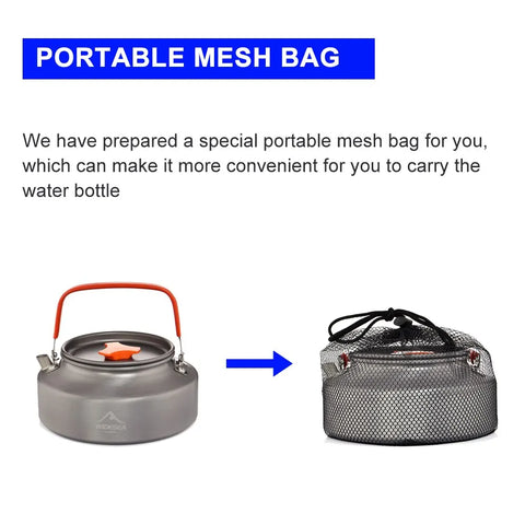 Widesea 1.1L 2L 1.5L Camping Water Kettle - Outdoor Coffee Kettle & Picnic Set