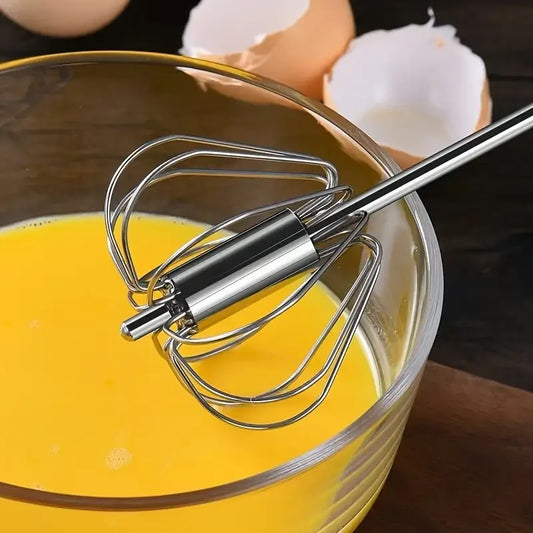 Semi-automatische eierklopper - Handmatige handmixer van roestvrij staal 304