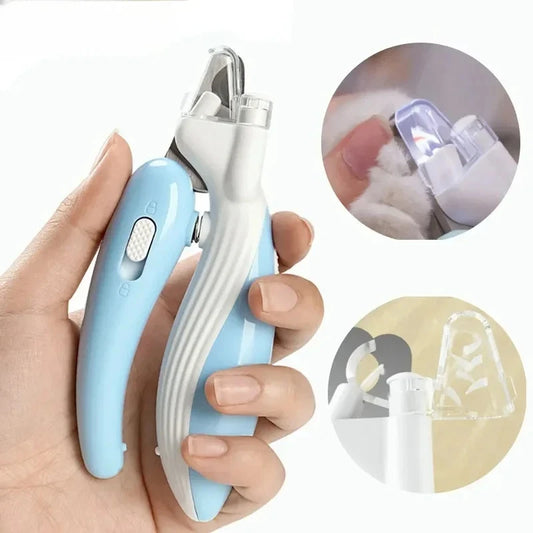 Professional Pet Nail Clippers with LED Light - Ideal for Dogs, Cats, and Small Animals