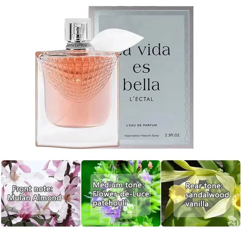 Original 75ml Women Perfume True Love Rose Fragrance - Lasting Romantic Essence