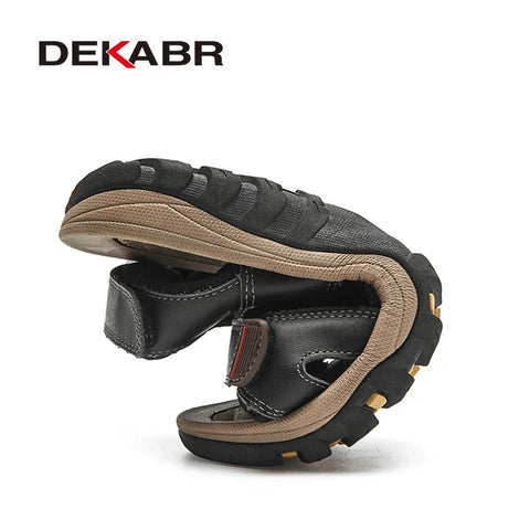 DEKABR Herrensandalen – Sommer-Freizeitschuhe mit offener Spitze 