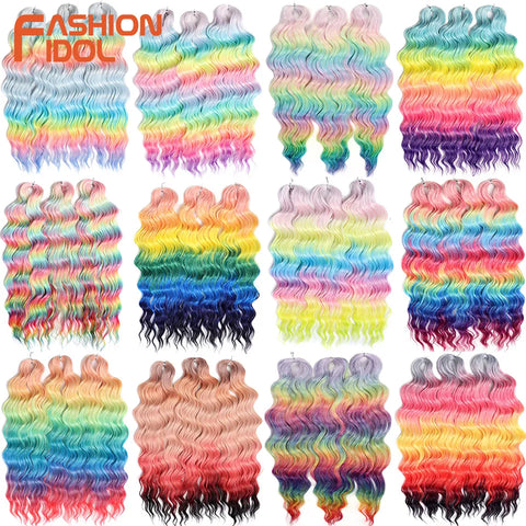 Anna 24 Inch Synthetic Hair Water Wave Braiding Hair Extensions
