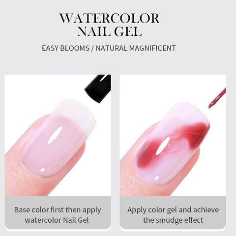 BORN PRETTY 10ml Clear Blooms Gel Polish for Marble Nail Art
