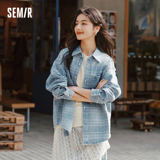 Semir Denim Shirt Dames Oversize Lente 2025 