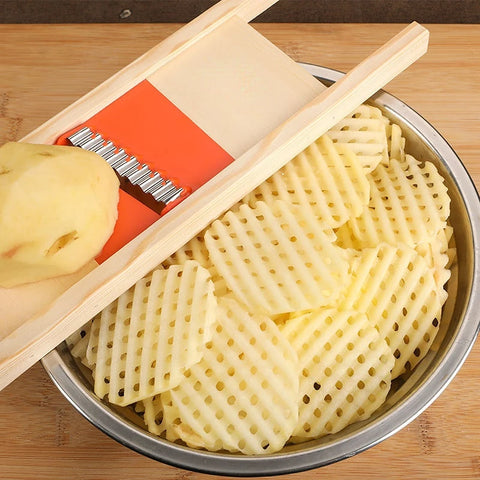 Aardappelsnijder, aardappelroostermes - Groentesnijder Gadgets 