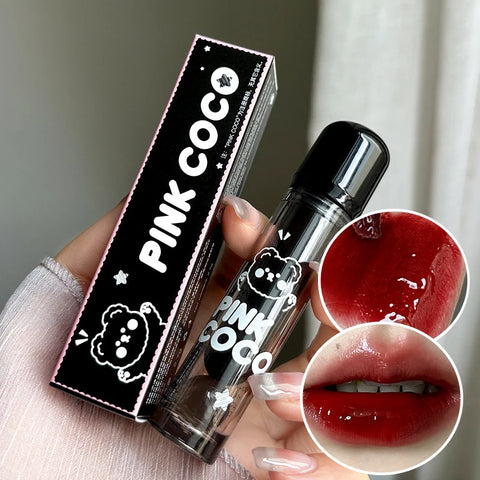 Punk Juice Red Lipgloss - Waterproof Black Mirror Glass Lip Glaze