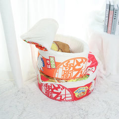 Noodle-Shaped Fleece-Lined Pet Bed - Cozy & Versatile Four Seasons Universal Cat and Dog Nest