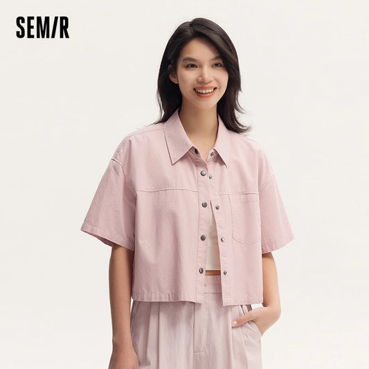 Semir Dames Blouse 2024 Zomer Korte Blouse 