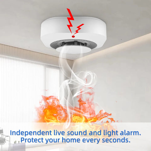 Independent Smoke Sensor Detector Fire Alarm System