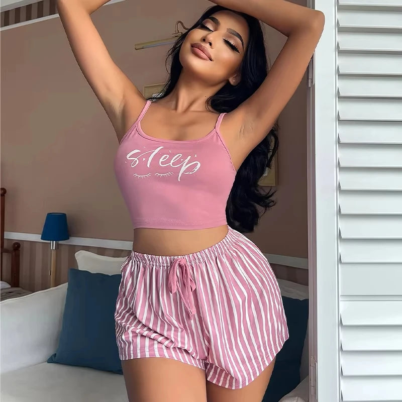 Sexy Summer Women Pajamas Set