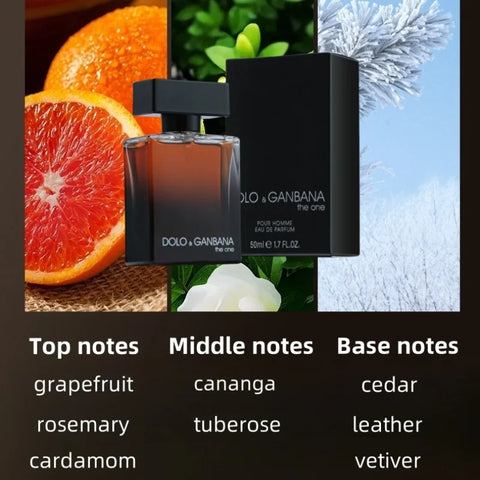 Hot Selling Brand Eau De Toilette for Men - Fresh Romantic Fougere Scent with Woody Notes - 50ml Long Lasting Cologne Perfume