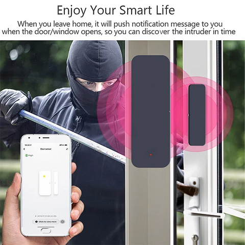 Tuya Zigbee Wifi Door and Window Security Sensor
