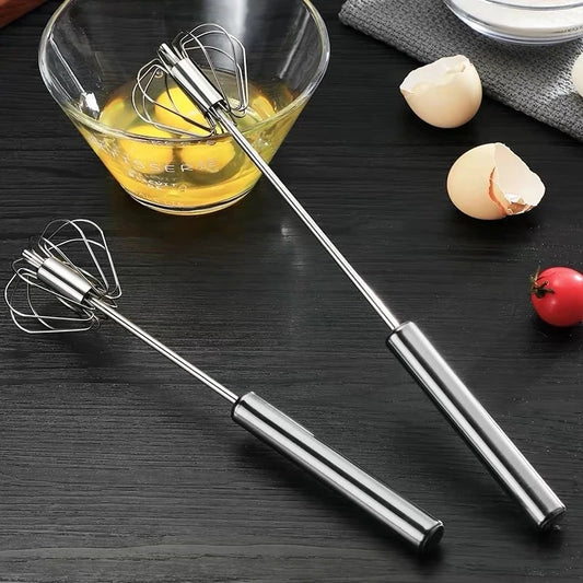 Semi-automatische eierklopper - Handmatige handmixer van roestvrij staal 304